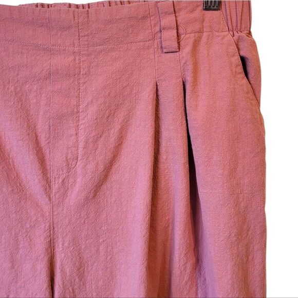 Halara Women's Salmon Pink 100% Cotton Trouser Pants Size XL Tall - Picture 4 of 5